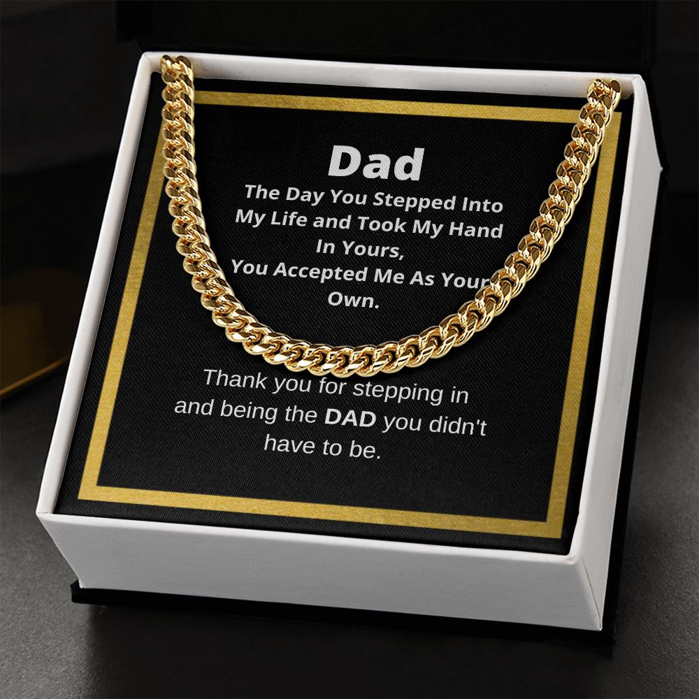 Cuban Link Chain Necklace, Father's Day Necklace, To My Dad Gift, Gift From Son, Papa Gift, Father's Day Jewelry, Necklace For Dad