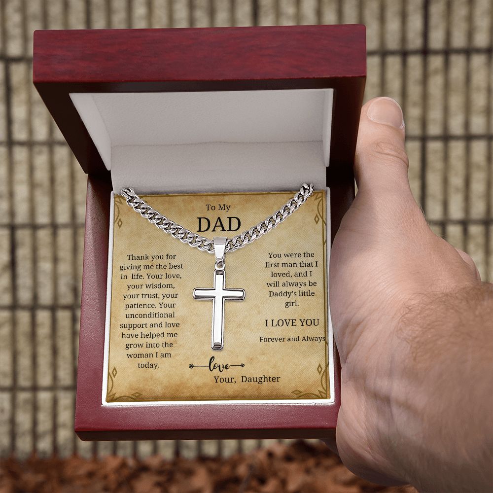 To My Dad from Daughter Necklace | Gift for Fathers Day | Birthday | Appreciation