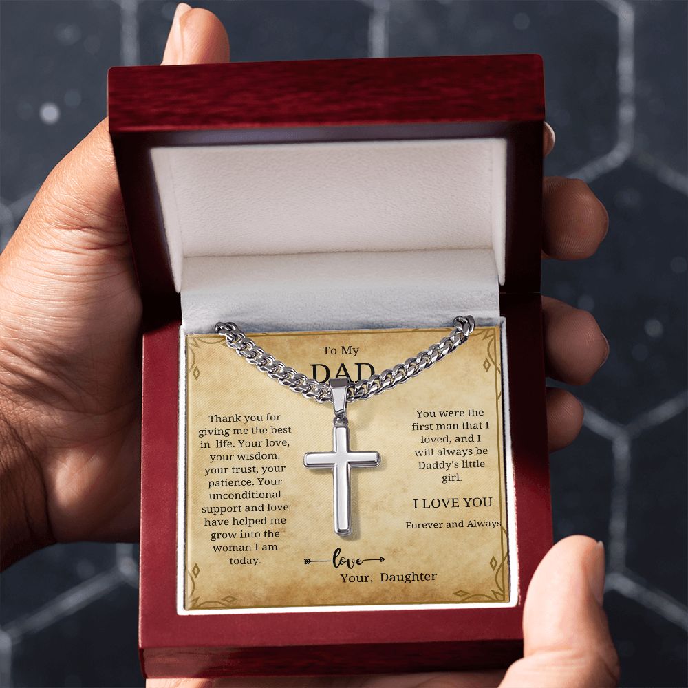 To My Dad from Daughter Necklace | Gift for Fathers Day | Birthday | Appreciation