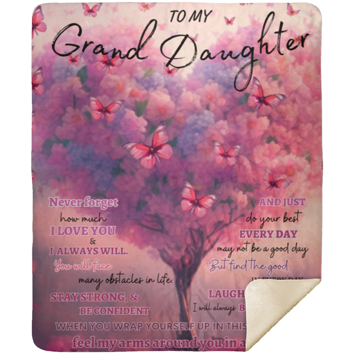 Grandma's Embrace | Silky Snuggle Blanket for Your Beloved Granddaughter