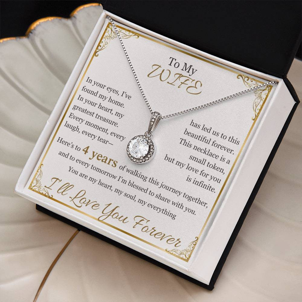 Milestone Anniversary Necklace for Wife | Elegant Gift for 1st, 10th, 20th, 30th, & 40th Anniversaries