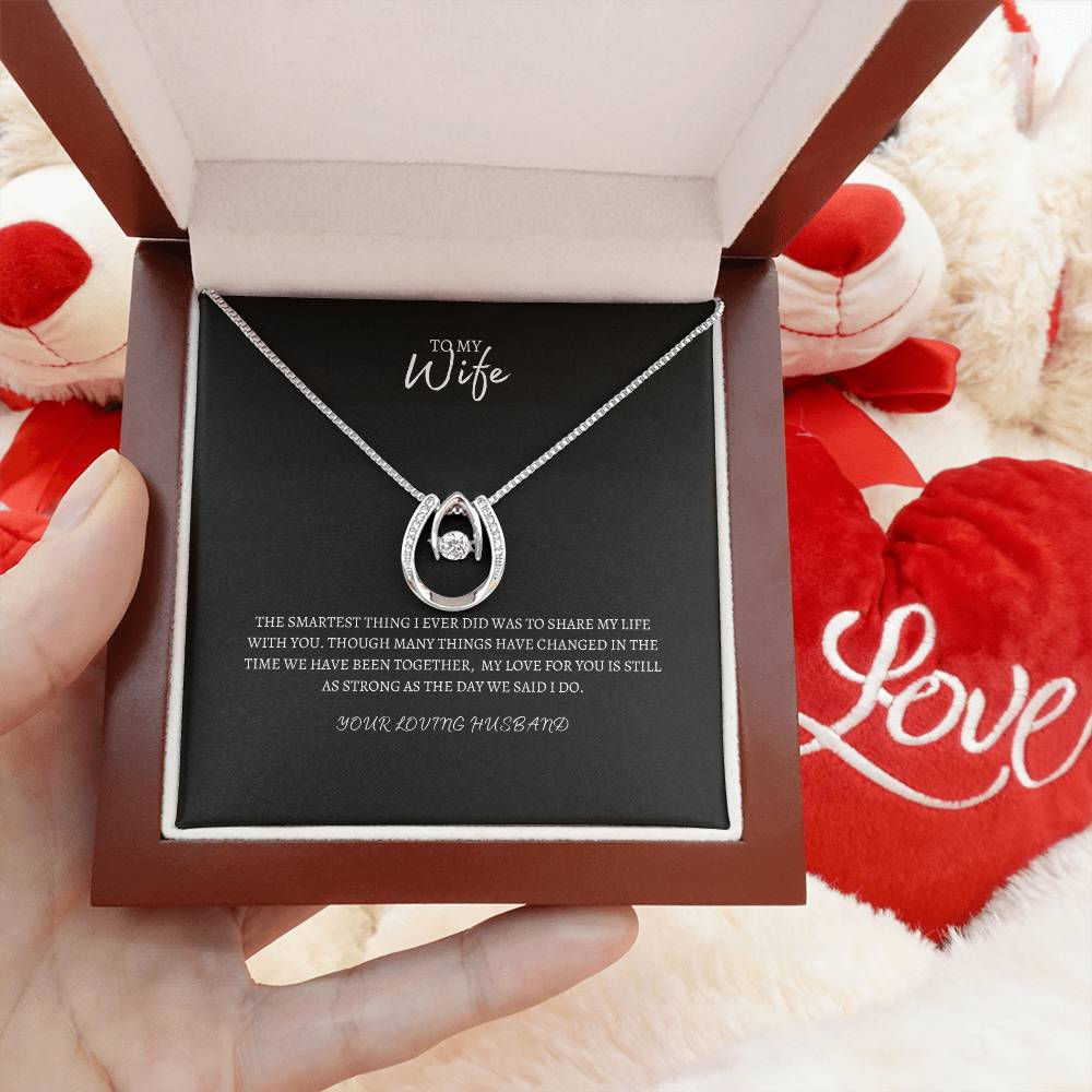 To My Wife | Luck Necklace | Beautiful Necklace Gift For Any Occasion! | Birthday | Valentines Day | Anniversary | Special Occasion