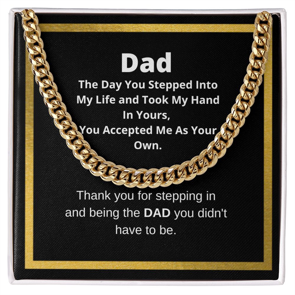 Cuban Link Chain Necklace, Father's Day Necklace, To My Dad Gift, Gift From Son, Papa Gift, Father's Day Jewelry, Necklace For Dad
