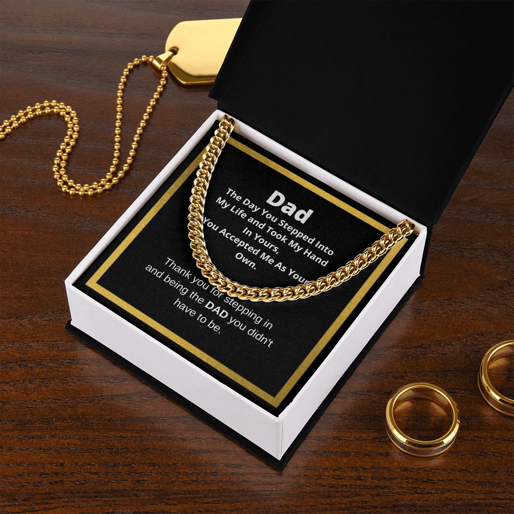 Cuban Link Chain Necklace, Father's Day Necklace, To My Dad Gift, Gift From Son, Papa Gift, Father's Day Jewelry, Necklace For Dad