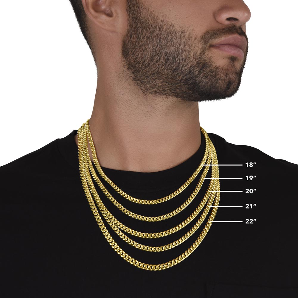 Cuban Link Chain Necklace, Father's Day Necklace, To My Dad Gift, Gift From Son, Papa Gift, Father's Day Jewelry, Necklace For Dad