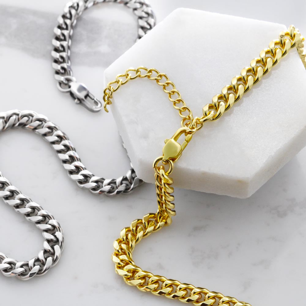 Cuban Link Chain Necklace, Father's Day Necklace, To My Dad Gift, Gift From Son, Papa Gift, Father's Day Jewelry, Necklace For Dad
