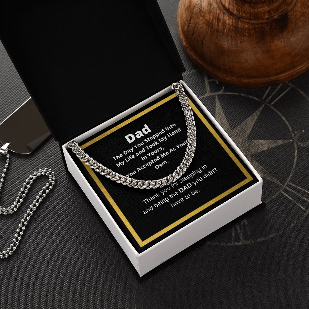 Cuban Link Chain Necklace, Father's Day Necklace, To My Dad Gift, Gift From Son, Papa Gift, Father's Day Jewelry, Necklace For Dad