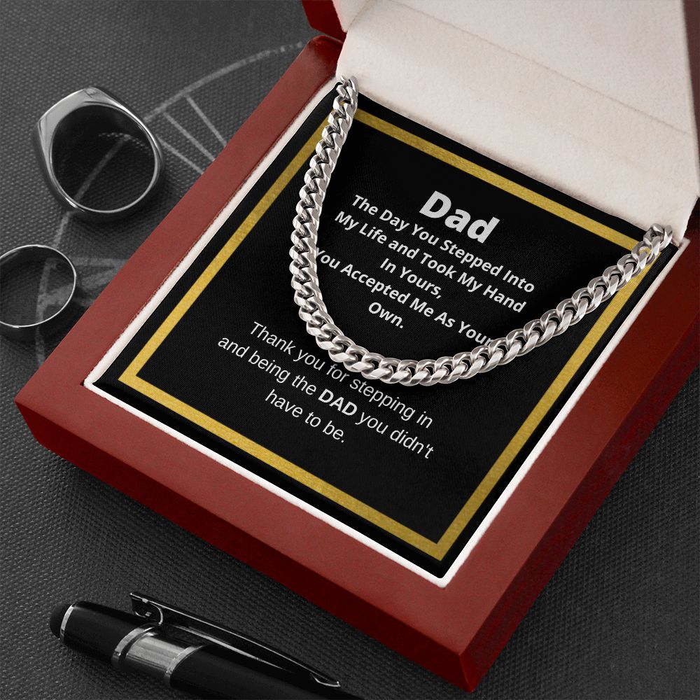 Cuban Link Chain Necklace, Father's Day Necklace, To My Dad Gift, Gift From Son, Papa Gift, Father's Day Jewelry, Necklace For Dad