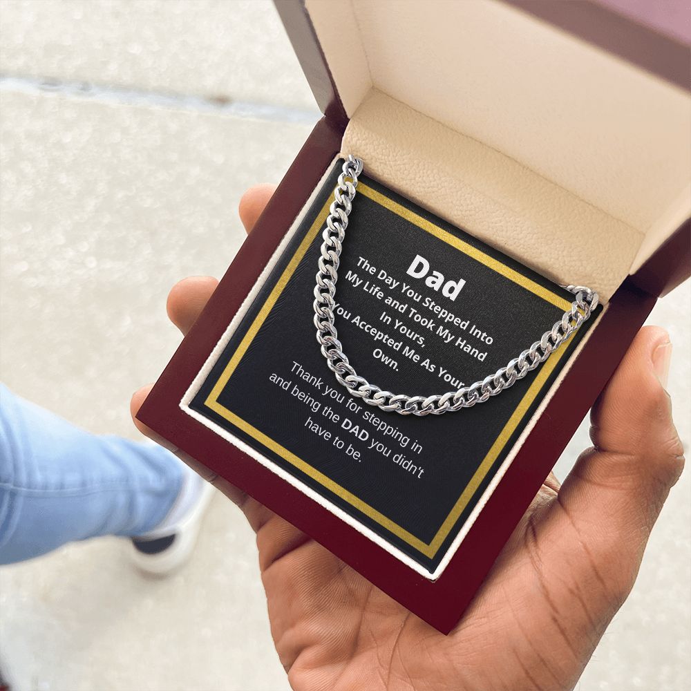 Cuban Link Chain Necklace, Father's Day Necklace, To My Dad Gift, Gift From Son, Papa Gift, Father's Day Jewelry, Necklace For Dad