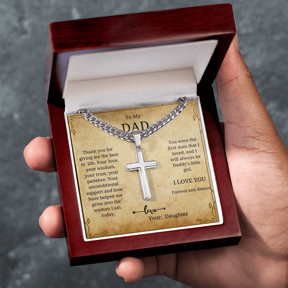 To My Dad from Daughter Necklace | Gift for Fathers Day | Birthday | Appreciation
