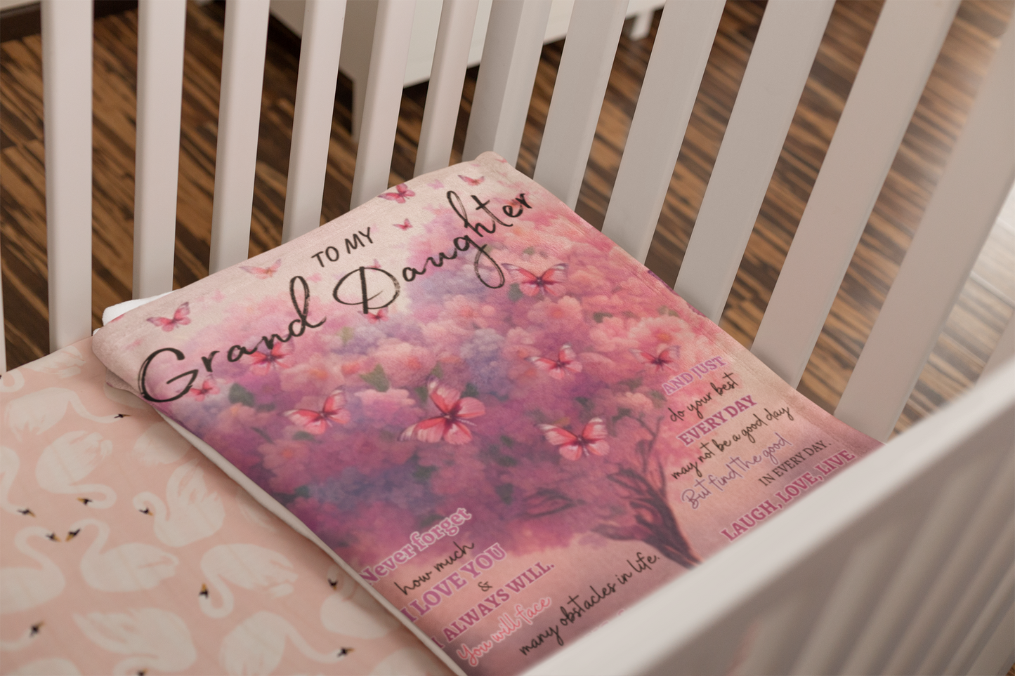 Grandma's Embrace | Silky Snuggle Blanket for Your Beloved Granddaughter