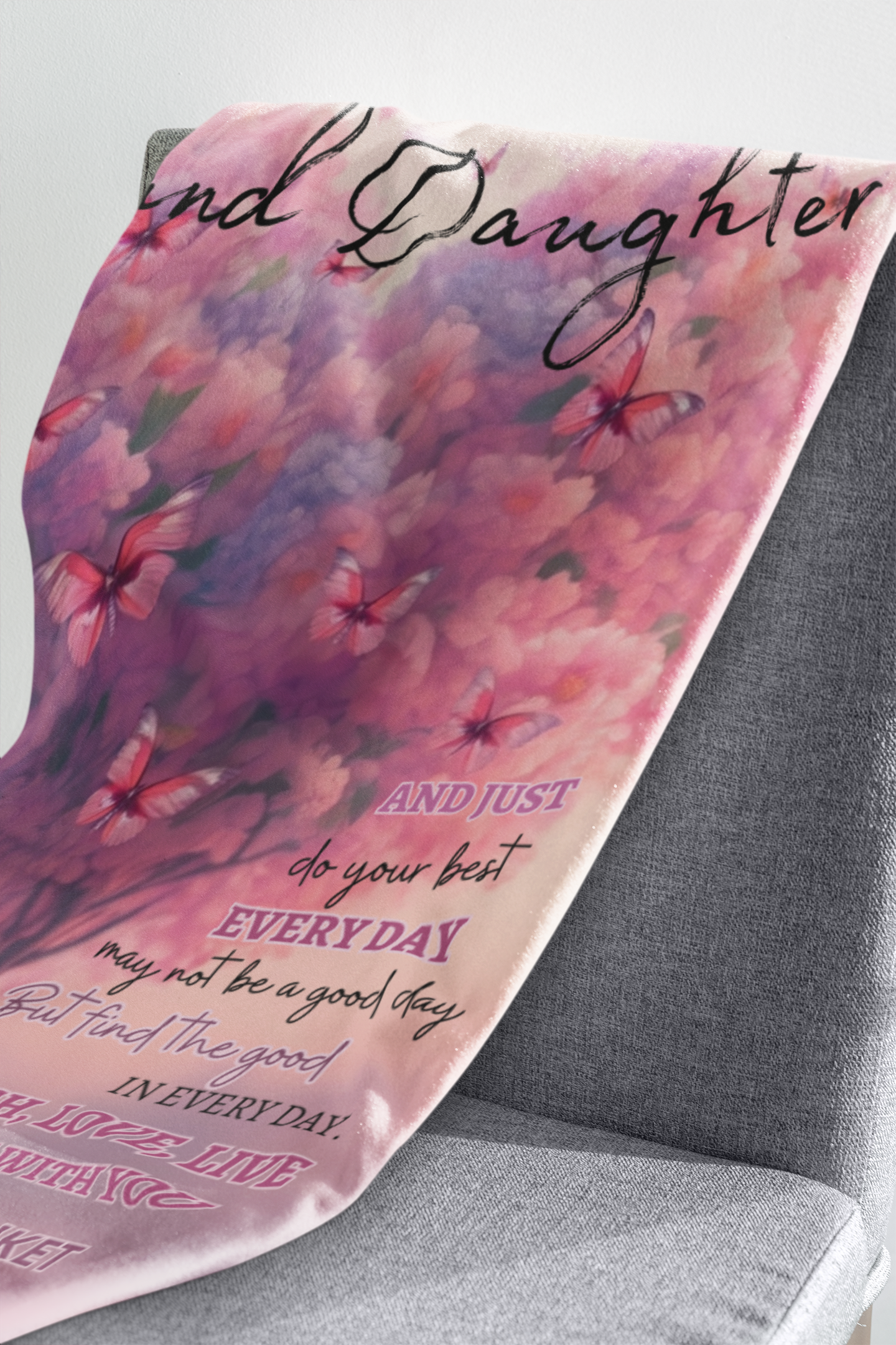 Grandma's Embrace | Silky Snuggle Blanket for Your Beloved Granddaughter