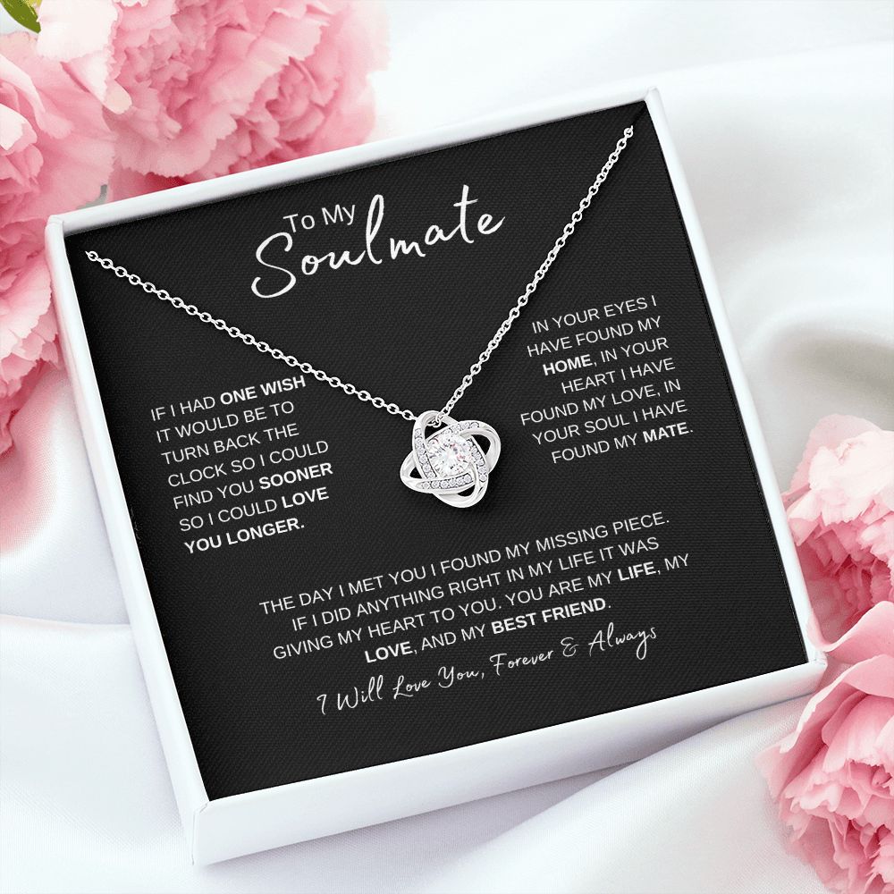 To My Soulmate | Love Knot Necklace